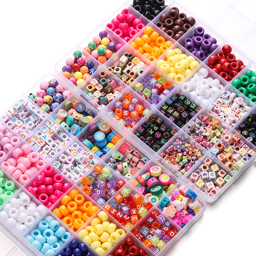 680pcs/Box Colorful Acrylic Po - مراجعة Jewelry Making Online وسعره