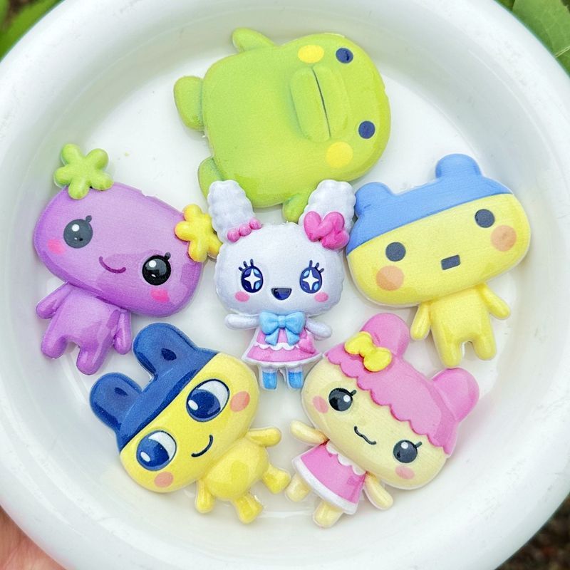 45mm Cartoon Tamagotchi double - مراجعة Jewelry Making Supplies وسعره