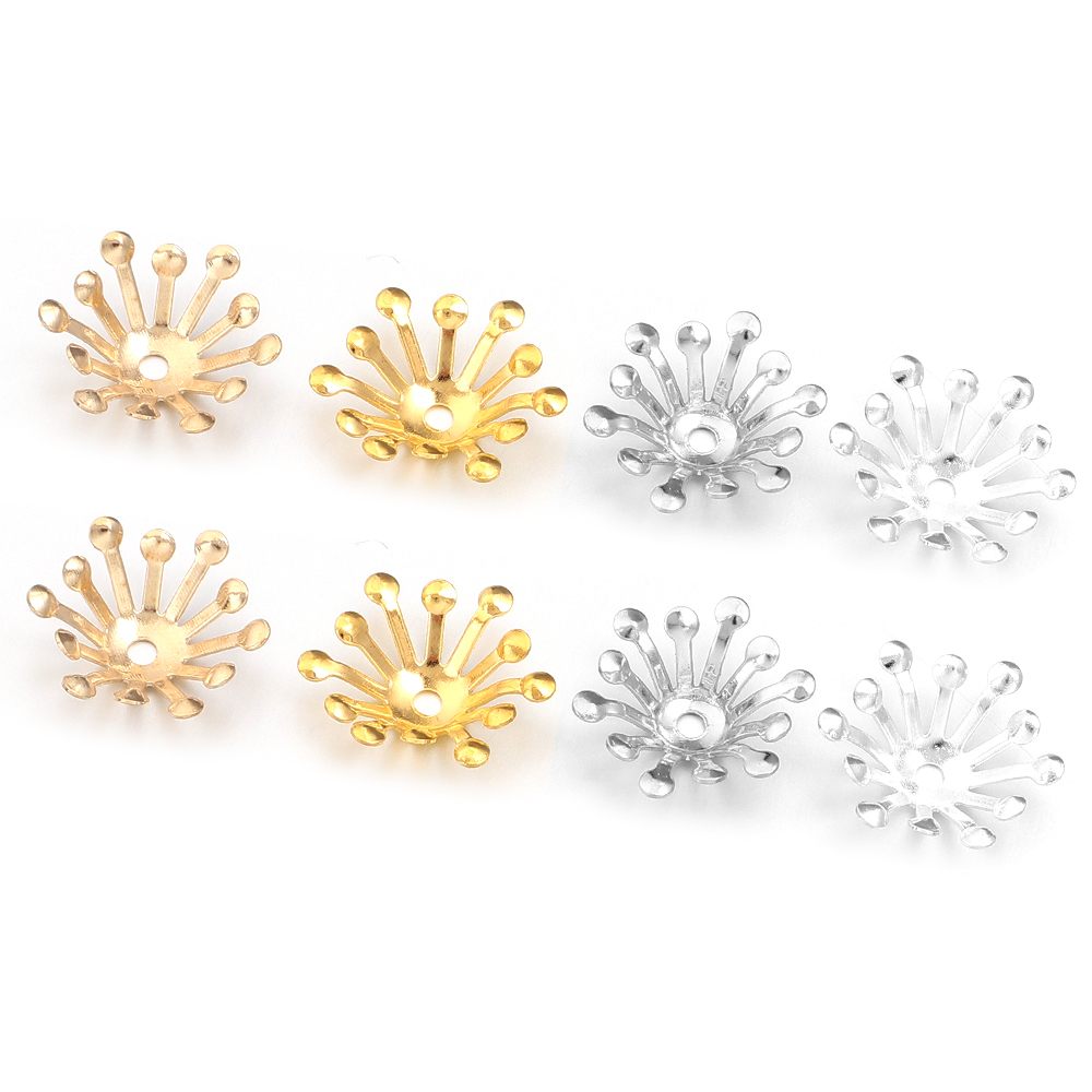100Pcs Diameter 13MM Gold Colo - مراجعة Jewelry Making Materials Wholesale وسعره