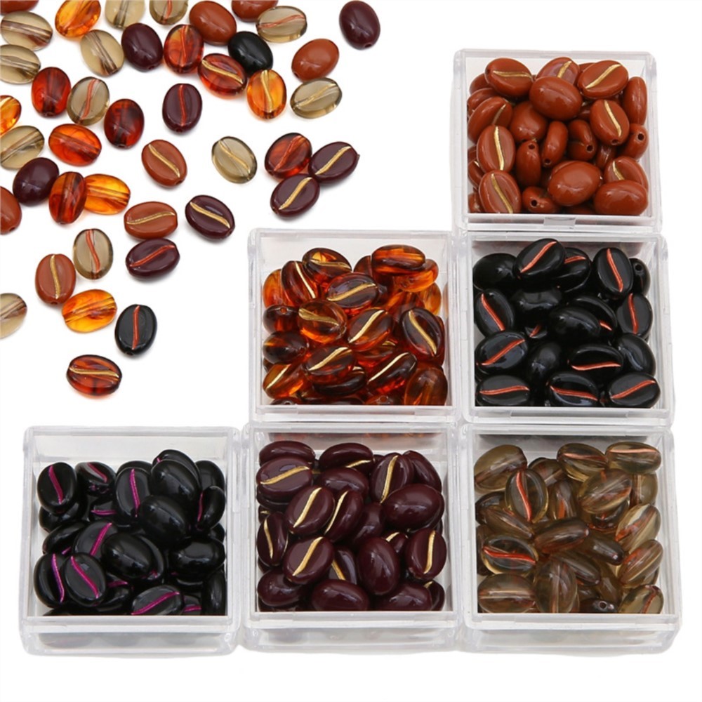 30Pcs/Lot 11x8mm Acrylic Coffe - مراجعة Jewelry Making Materials Wholesale وسعره