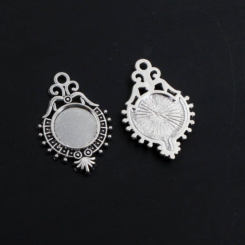 20pcs 10mm Inner Size Vintage  - مراجعة Pendant Blank Bezel وسعره