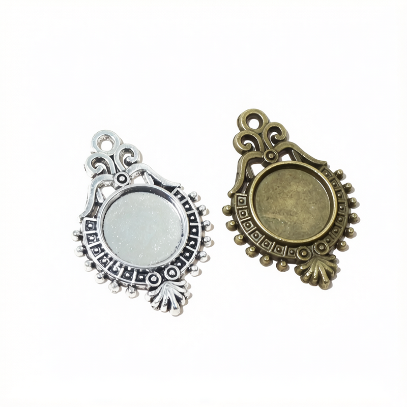 20pcs 10mm Inner Size Vintage  - مراجعة Pendant Blank Bezel وسعره