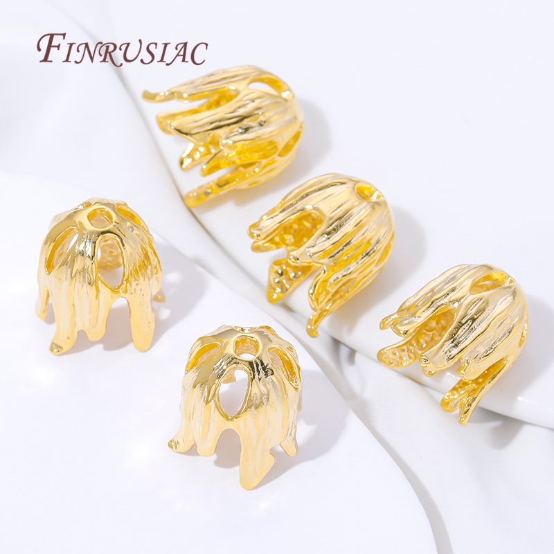 18K Gold Plated Tassel End Cap - مراجعة Jewelry Making Materials Wholesale وسعره