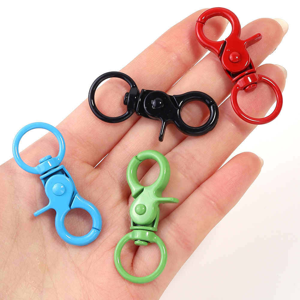 5Pcs/Lot Colorful Swivel Lobst - مراجعة Jewelry Making A Ring وسعره