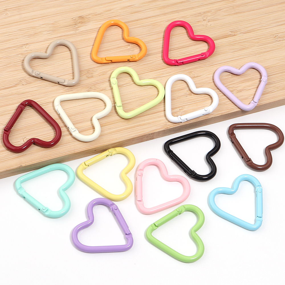 5pcs Colorful Heart-shaped Alu - مراجعة Jewelry Making A Ring وسعره