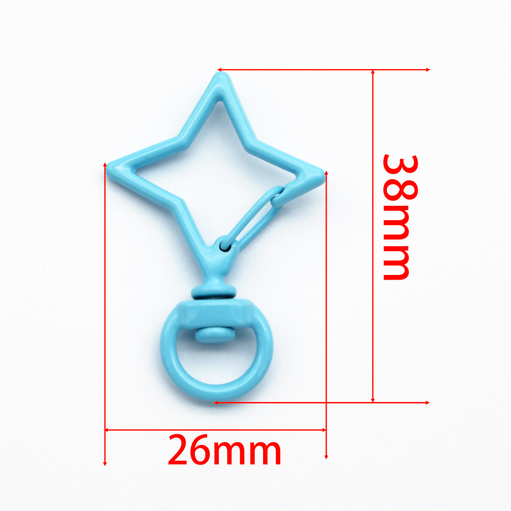 5pcs 38x26mm Colorful Star Rho - مراجعة Jewelry Making A Ring وسعره