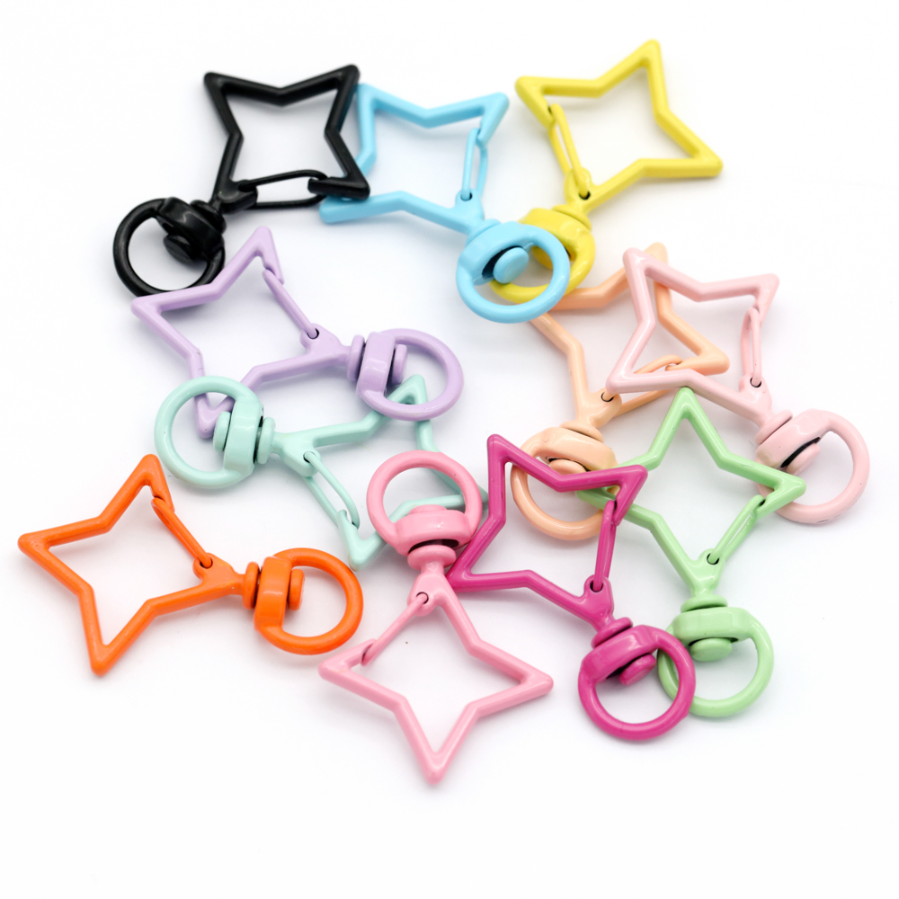 5pcs 38x26mm Colorful Star Rho - مراجعة Jewelry Making A Ring وسعره