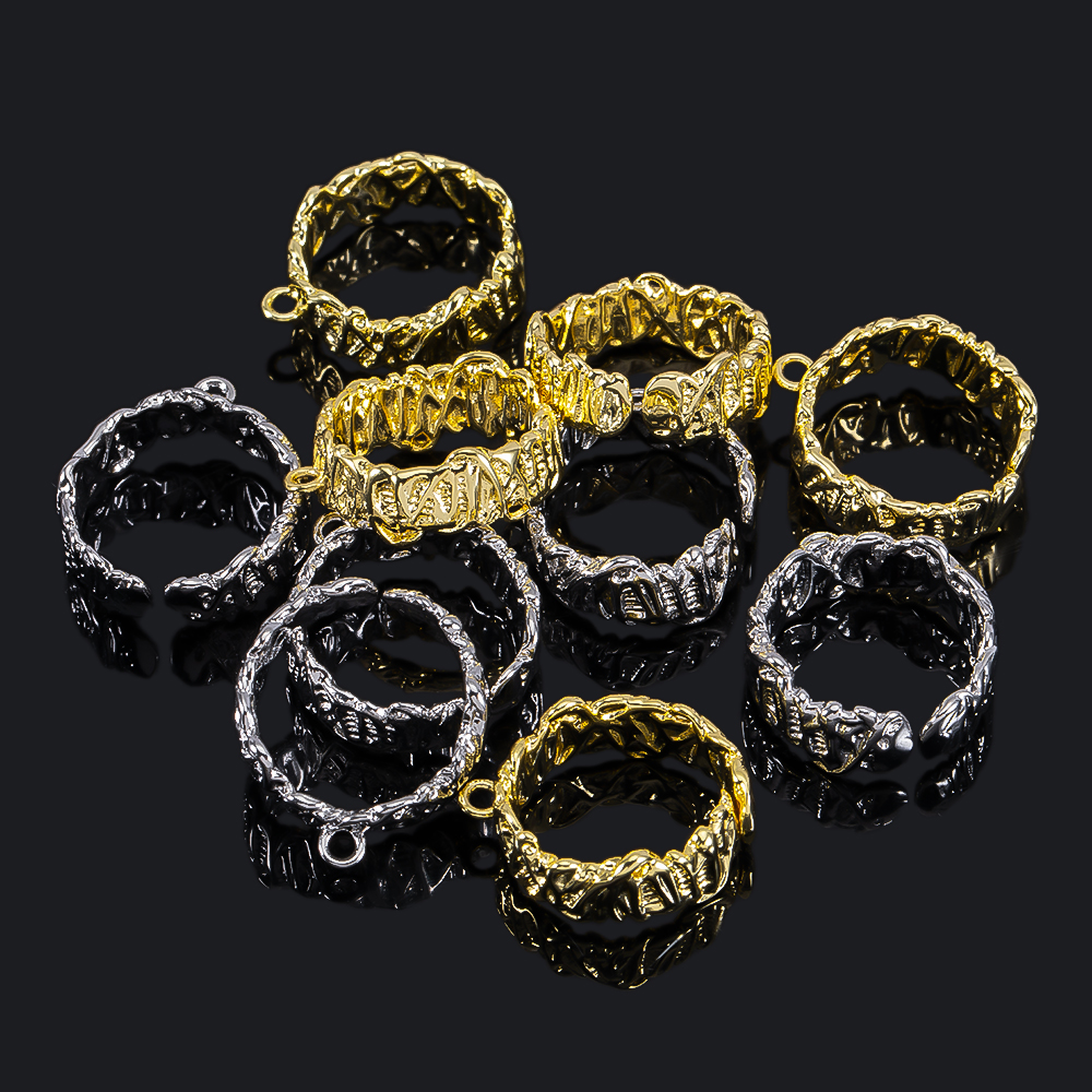 2Pcs Gold Plated Irregular Ope - مراجعة Jewelry Making Materials Wholesale وسعره