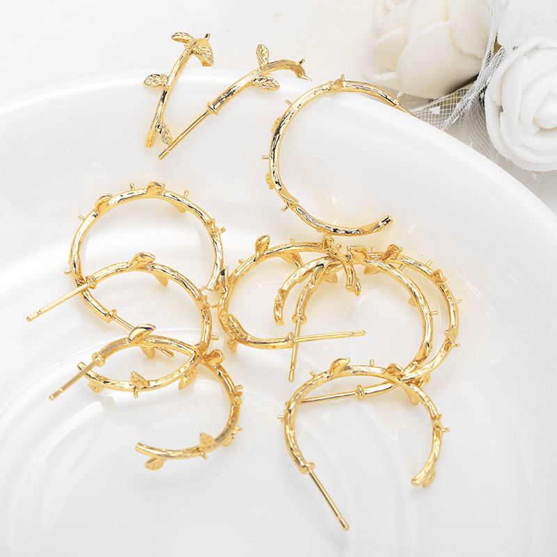6PCS 18K Gold Color Brass with - مراجعة Jewelry Making Set وسعره