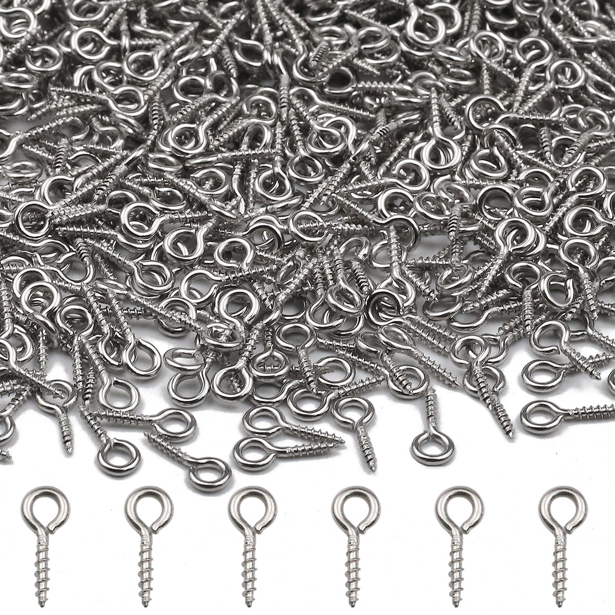 100pcs 4x8/5x10/5x12mm Stainle - مراجعة Jewelry Making Rivets وسعره
