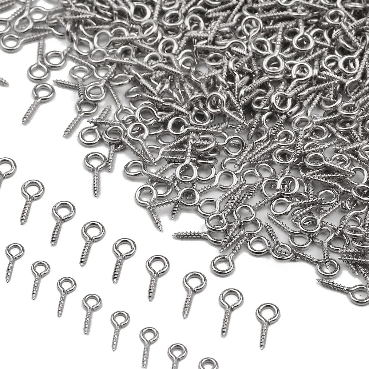 100pcs 4x8/5x10/5x12mm Stainle - مراجعة Jewelry Making Rivets وسعره