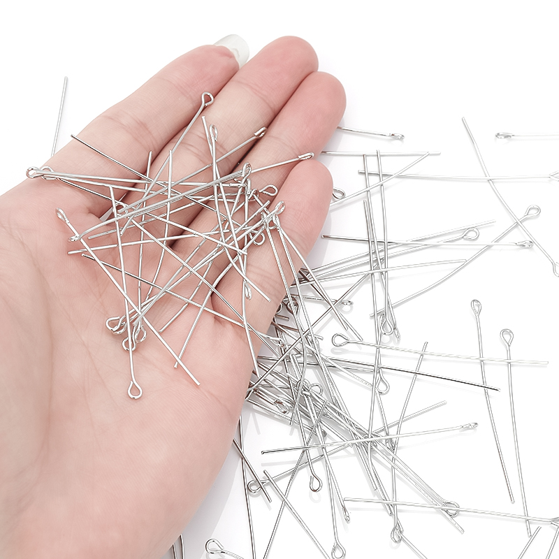 14 18 20 25 30 35 45 50 60 70m - مراجعة Jewelry Making Eye Pins وسعره