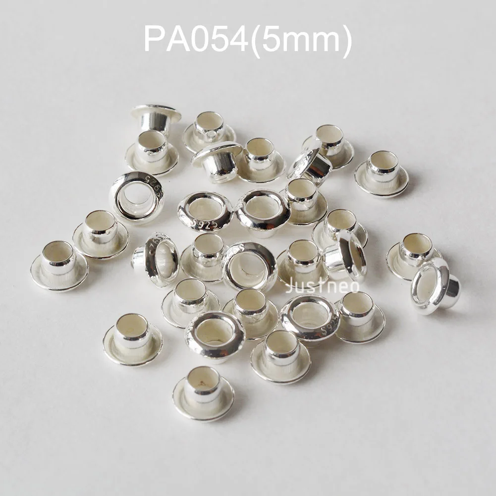925 Sterling Silver Grommet Ey - مراجعة Jewelry Making Rivets وسعره