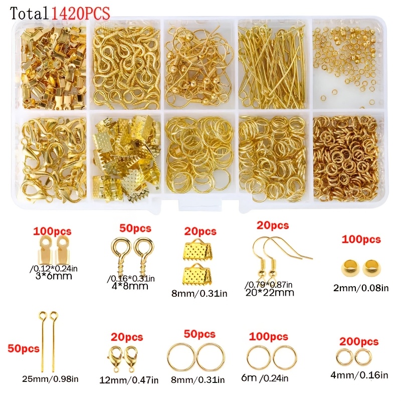1420pcs 1box Jewelry Findings  - مراجعة Jewelry Making A Ring وسعره
