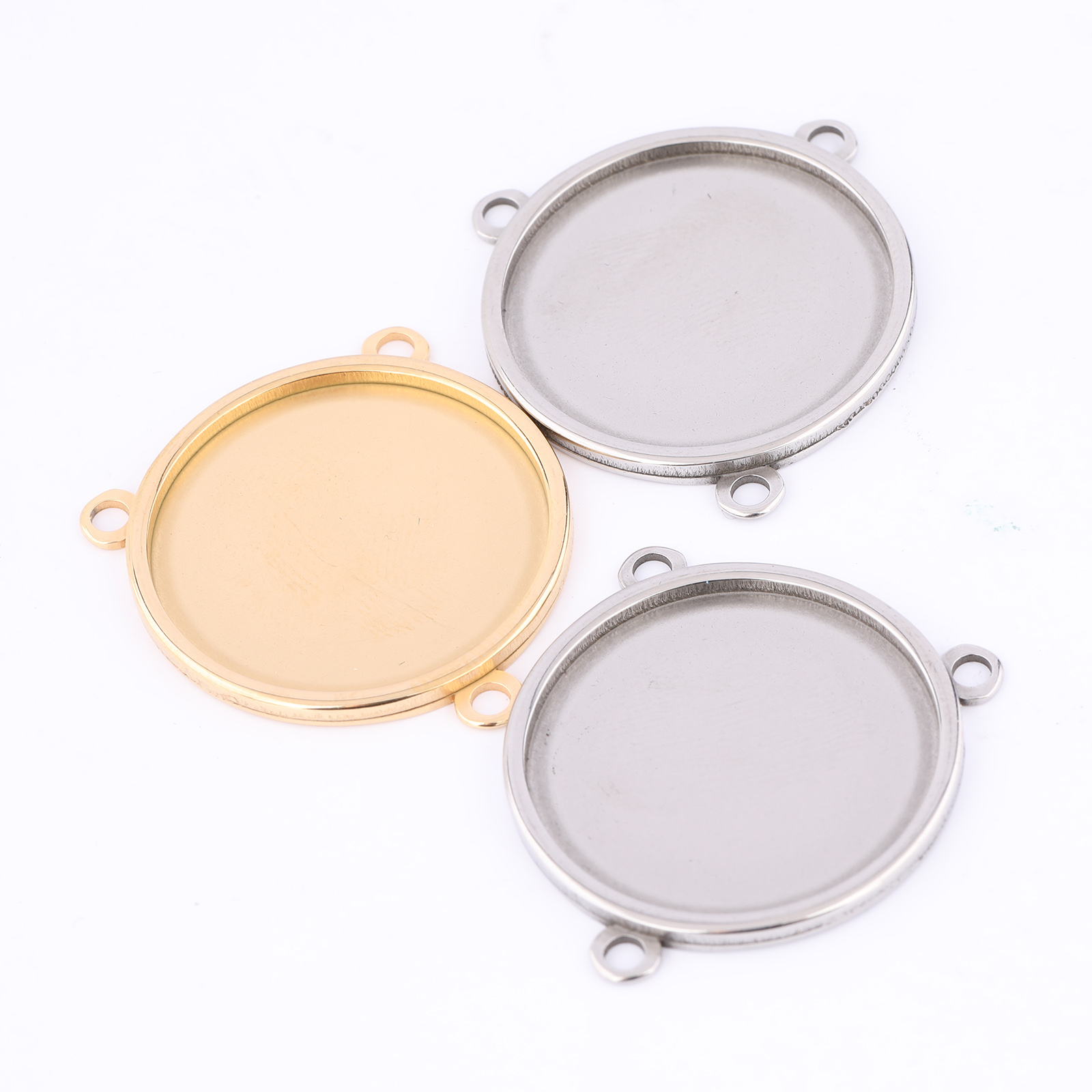 5pcs Stainless Steel Gold Plat - مراجعة Pendant Blank Bezel وسعره