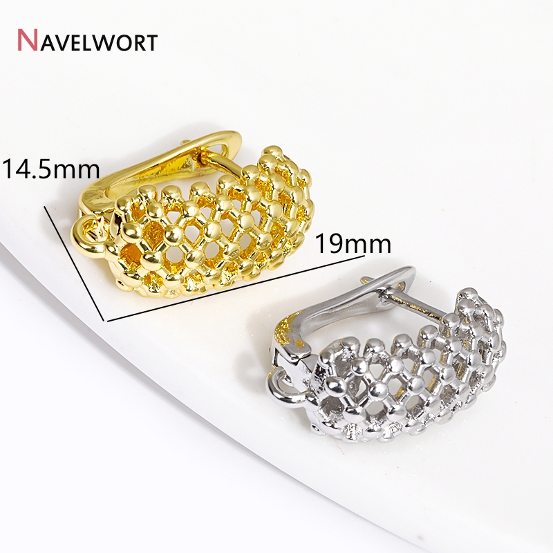 18K Gold Plated Brass  Hollow  - مراجعة Jewelry Making Supplies وسعره