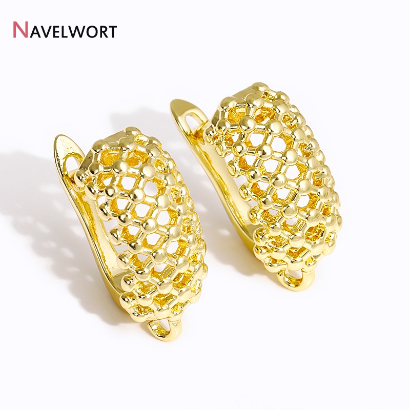 18K Gold Plated Brass  Hollow  - مراجعة Jewelry Making Supplies وسعره