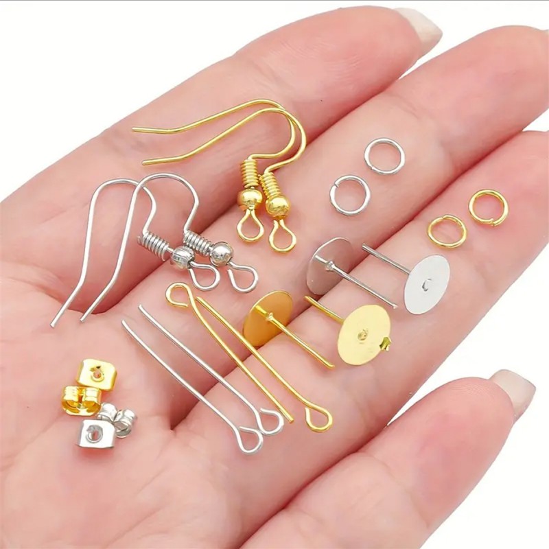 1 Set Box Ear Hook Single Loop - مراجعة Jewelry Making Materials Wholesale وسعره