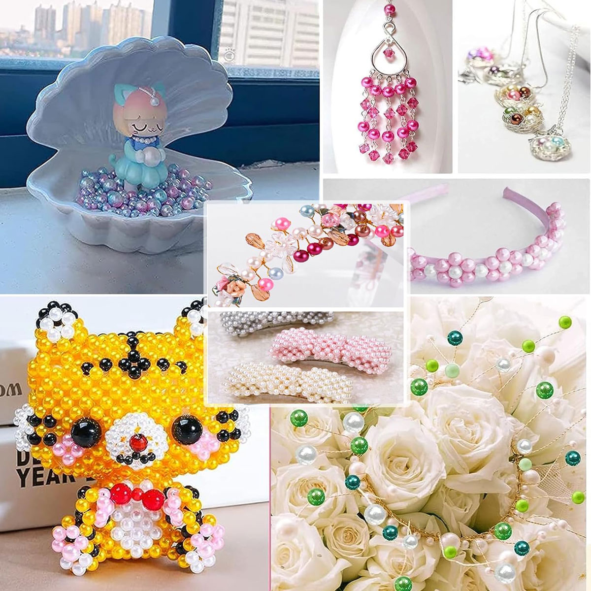 2400PCS 48 Compartments Pearl  - مراجعة Jewelry Making Online وسعره