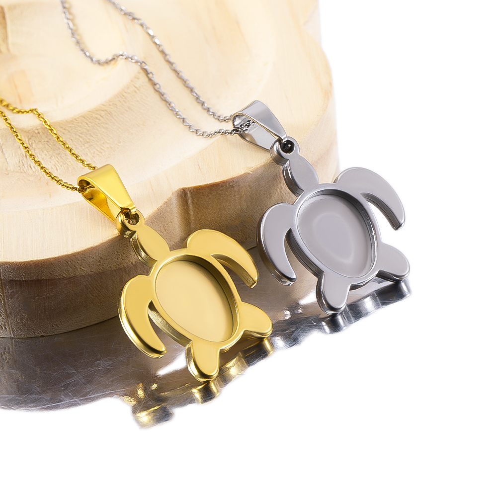 1pc 5pcs Stainless Steel Gold  - مراجعة Pendant Blank Bezel وسعره